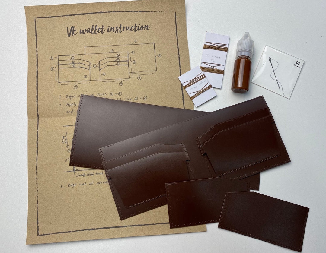 Handmade DIY Wallet Kit / the Best Gift for Dad / Personalized Gift