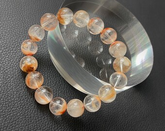 天然カッパールチルクォーツビーズブレスレット、カッパールチル