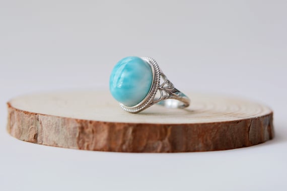 ラリマー リング シルバー 925 指輪 ドミニカ 天然 レディース メンズ