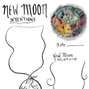 New moon intentions journal BOS PRINTABLE