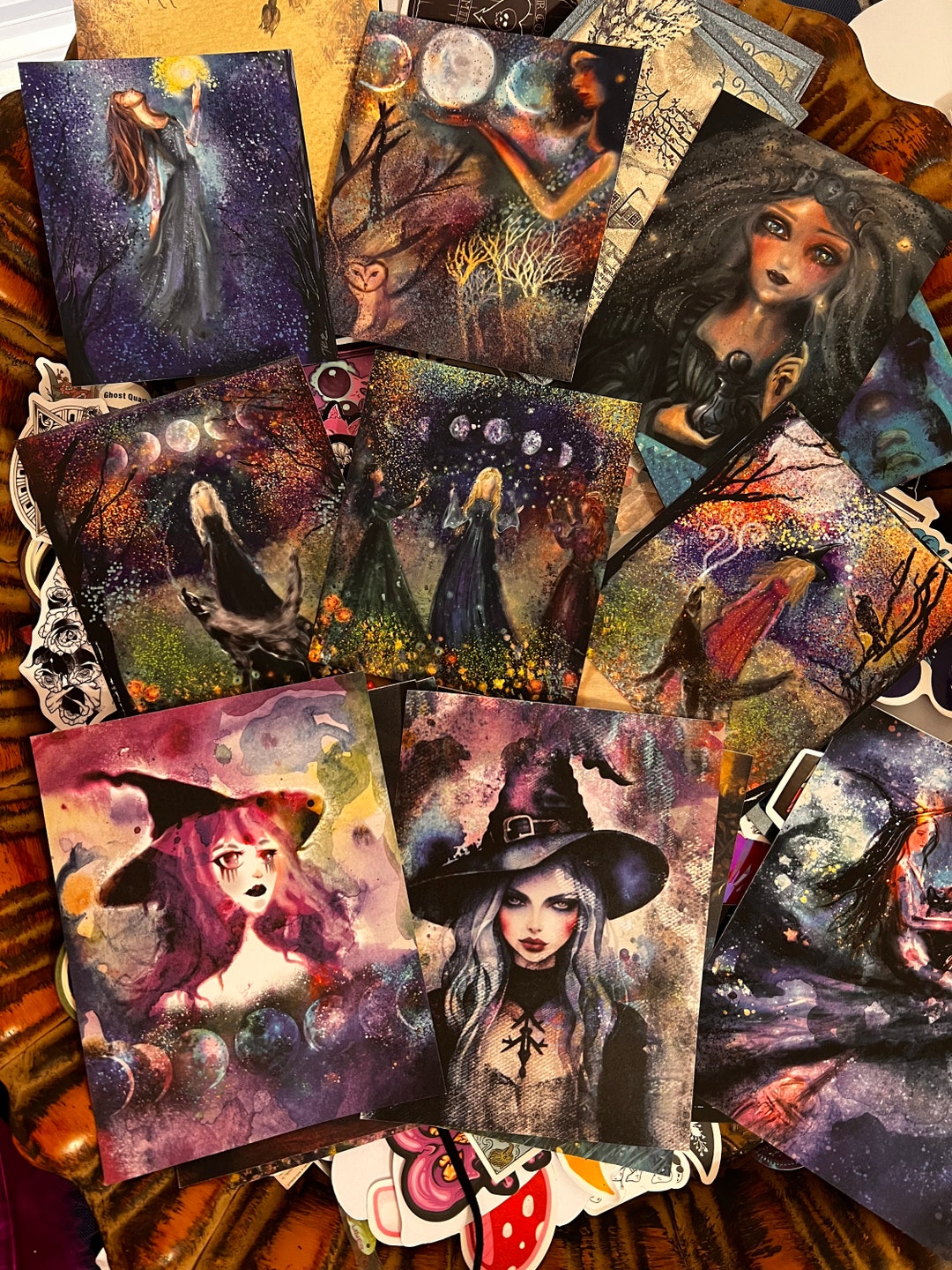 Secrets of Witches and Moon, Grimoire Witch Junk Journal Kit, 20 Pc ...