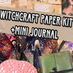 100st Fairy papier kit, natuur heks papier set, hekserij gedrukte ongewenste dagboek benodigdheden, heks JOURNALING benodigdheden, Grimoire pagina's