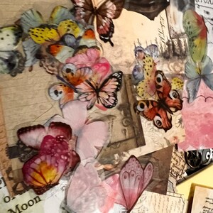 Butterfly WITCH JOURNAL  supplies, grimoire supplies, Wiccan pages, journal for witchcraft, nature green witch stickers, witchcraft set