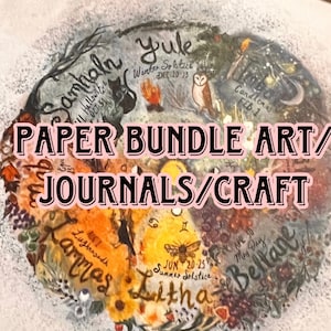 2024 ocult World Paper Pack Witchy Art Journal Kit Ephemera Vintage Mixed Paper for Collage Astrology Tarot Junk Journal
