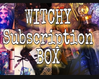 December 2023  January 2024 SUBSCRIPTION box  - witchcraft subscription box - pagan subscription box - etsy July spring witchy box