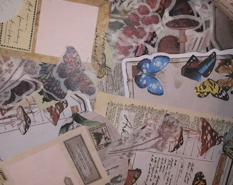 Grüne HEXE JOURNAL ZUBEHÖR - Hexe Junk Journal Zubehör - Hexe Scrapbook Zubehör - Hexe Ephemera - Journaling Zubehör - Bos