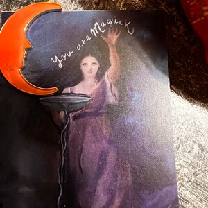 Digital print of my Witchy artwork painting, printable witch print srt