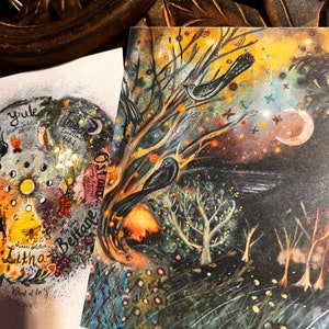 Witch art, Witch gift, witch ephemera, witch journaling