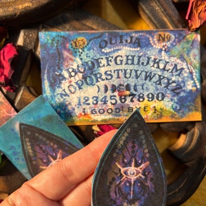 Printable Ouija board  and planchette , digital print