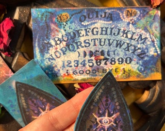 Printable Ouija board  and planchette , digital print