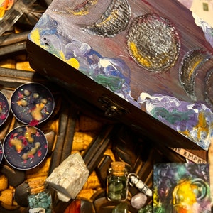 60pc Hand crafted Moon phases Mystical witch altar set