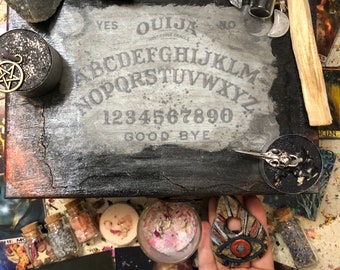 Huge witchy set - vintage Ouija board box - ouija - witch ouija - witch box ouija -  Vintage Ouija - ouija gift - unique ouija - witchcraft