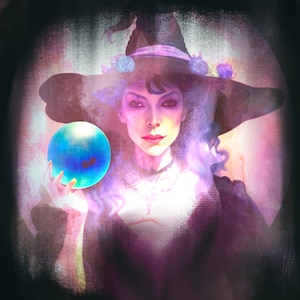 The medium wicthy painting,  digital art bundle  journaling, BOS