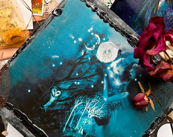 75 pc tule moon Witch set - huge witch kit - witchy apothecary - witch gift - witch box - witch mystery set - Wiccan set - Wiccan box