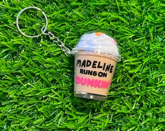 Dunkin Latte Keychains - Customizable