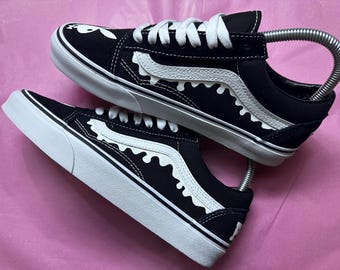 Playboy Bunny Custom Painted Vans
