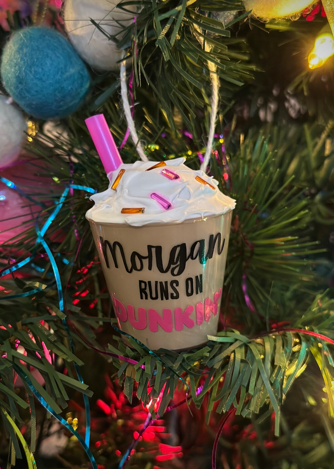 Customizable Dunkin Donuts Ornament Etsy