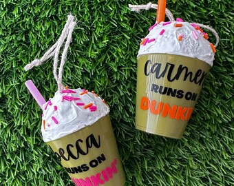 Customizable Matcha Dunkin’ Donuts Ornament