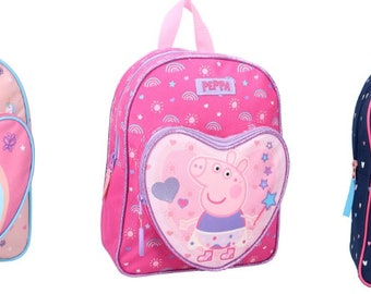 Einhorn /Peppa Wutz/ Katze  Kinder Rucksack Tasche  30 cm + Gratis Anhänger