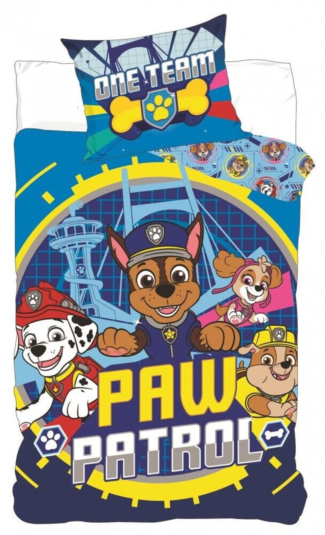 Paw Patrol Bed Linen Chase Skye Marshall Rubble 135 X 200 Cm Etsy