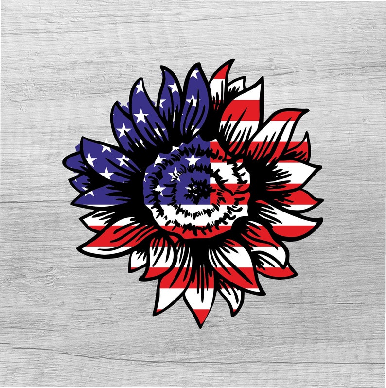 Free Free 208 American Flag Sunflower Svg Free SVG PNG EPS DXF File