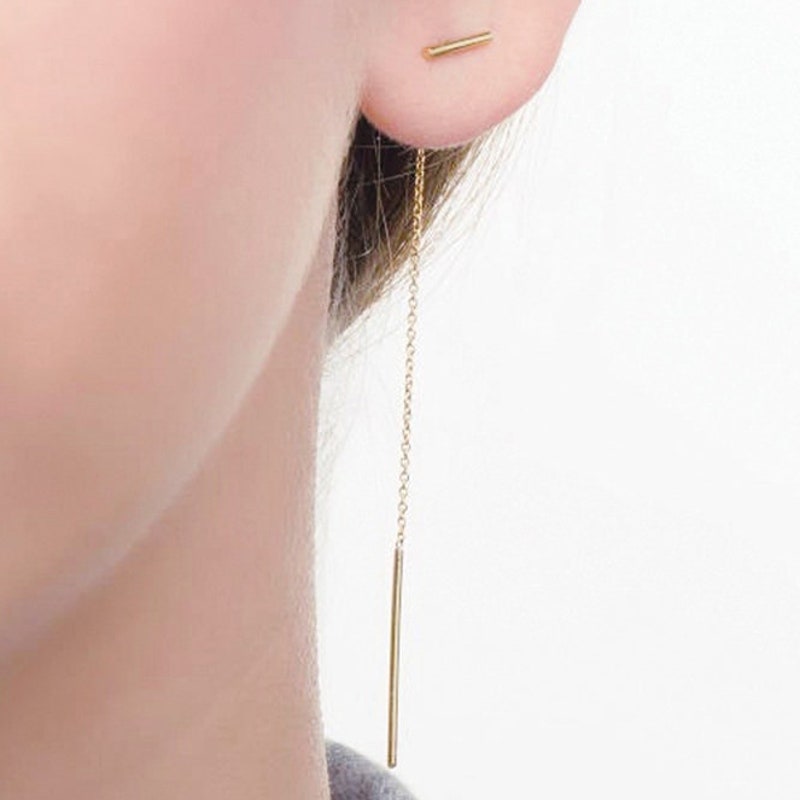 String Earrings - Gold main image 1