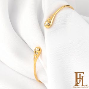 Oval diamond bangle bracelet in solid gold, Gold diamond open cuff bracelet with black diamonds, Timeless Diamond bar bracelet Birthday gift