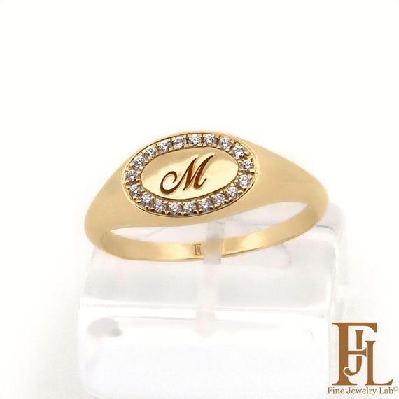 Chevalière Or 14 Carats (585) Taille 60 - Avec Initiale A - Poids 3,30g - Occasion