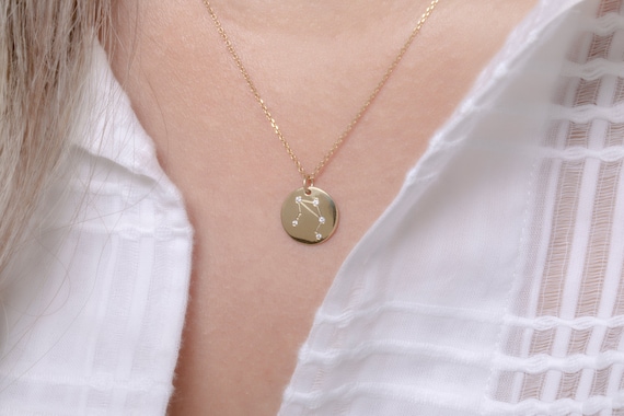 Capricorn Constellation Necklace- 14kt Yellow Gold Fill | LUCIUS Jewelry