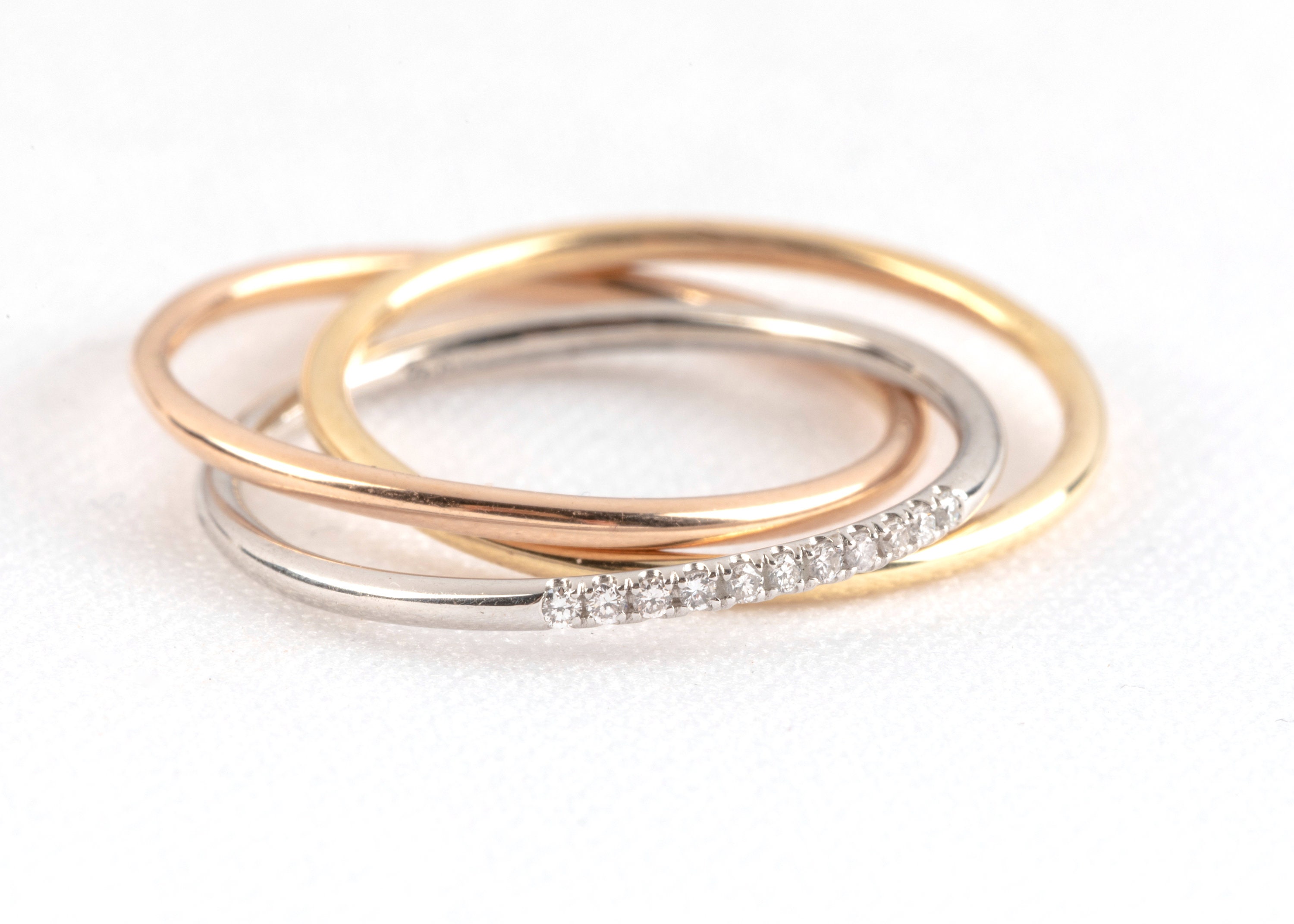 trinity ring etsy