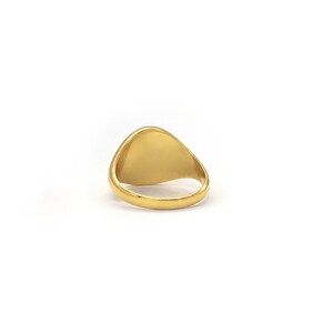 Solid Gold Custom Signet Ring: Personalized Coat of Arms Family Gift image 5