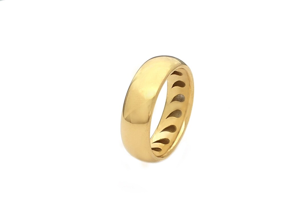 Chunky Solid Gold Ring for Women Solid Gold Large Band for - Etsy