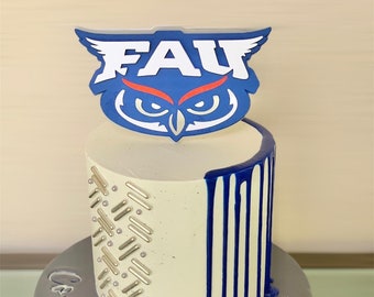 Florida Atlantic University Cake Topper | Graduation cake topper | Graduation decoration |  Class of 2024 decoration