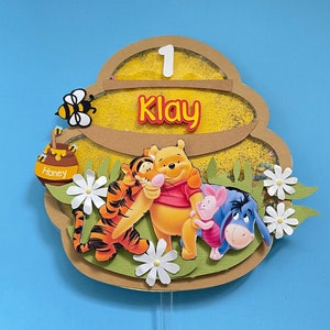 Winnie the Pooh Cake Topper: Birthday Party Decoration, 6&quot;