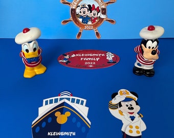Disney Cruise Door Magnet Set, Mickey Sailor Stateroom Decor