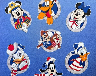 Mickey and Friends  Cruise Ship Stateroom Door, Mickey Sailor Cruise Door Magnet, Disney Cruise Door Magnets Decorations