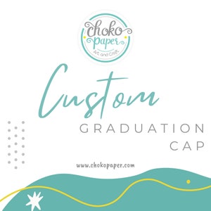 Custom Graduation Cap Decoration: Class of 2025 Party Decor