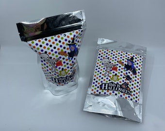 Halloween Trick or Treat Bags: Transparent Class Party Favors
