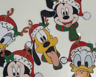 Christmas Mickey and Friends Cruise Ship Stateroom Door, Disney Door Magnets Decorations