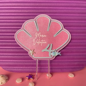 Personalized Little Mermaid Cake Topper: Mermaid Party Decorations centerpiece