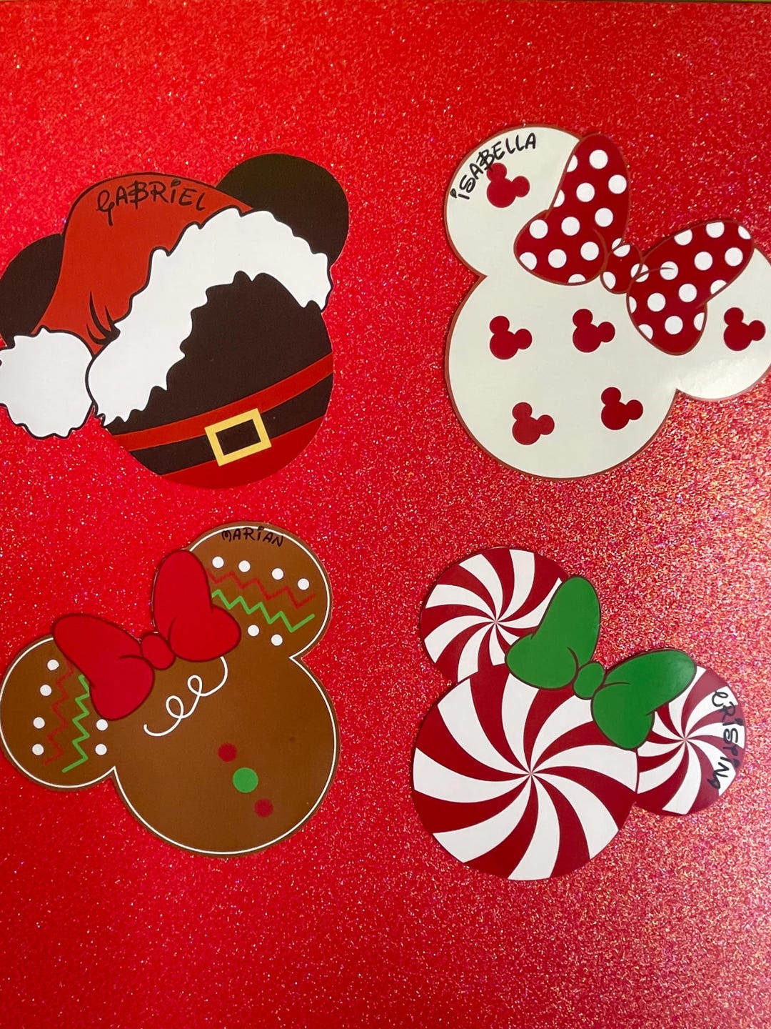 Christmas Disney Cruise Door Magnets, Mickey Ears Stateroom Decor - Etsy