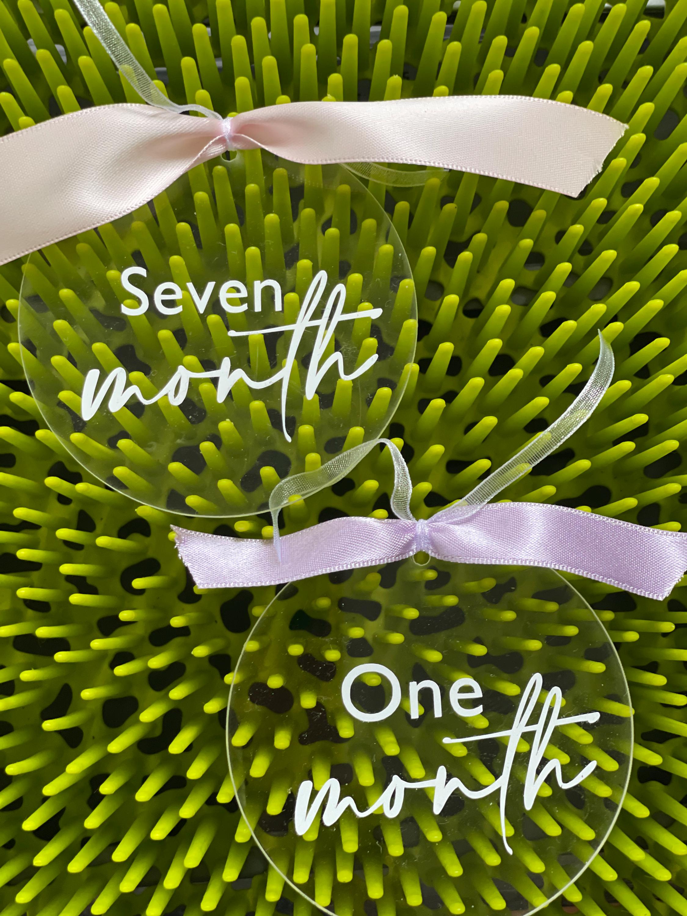 Acrylic Baby Milestone Markers, Newborn Photo Props, Baby Shower Gift ...