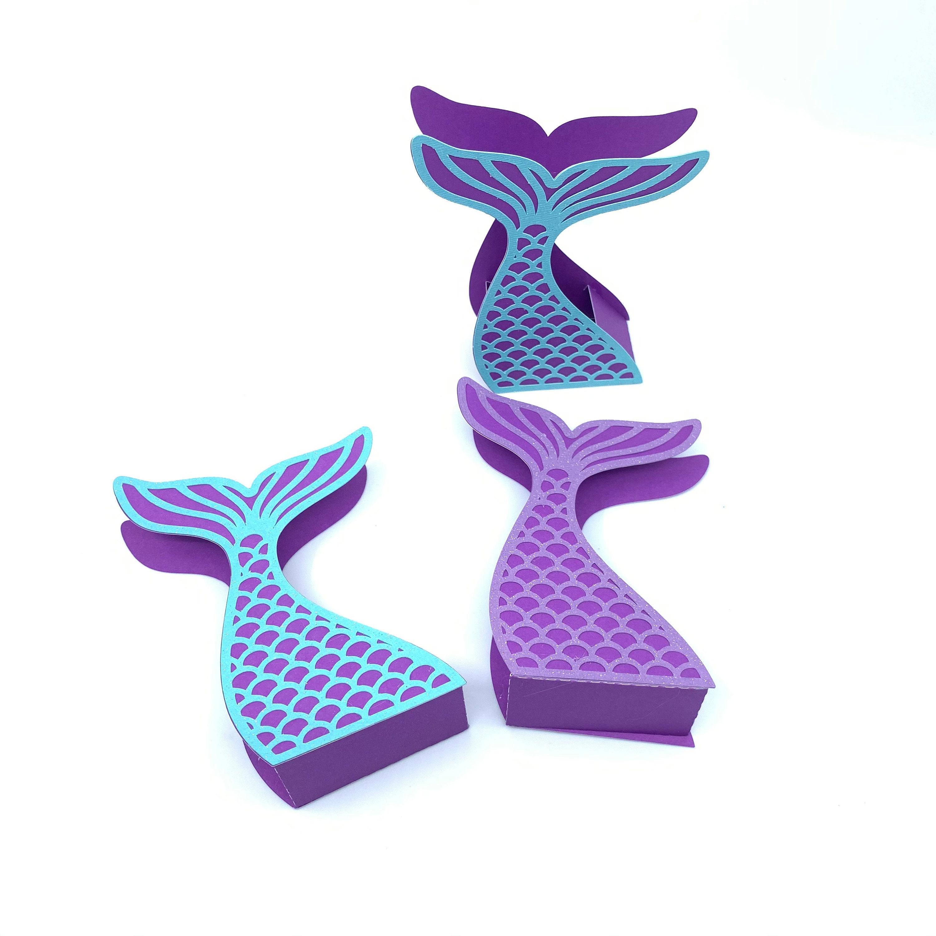 Mermaid Tail Favor Boxes: Under the Sea Party Decorations - Etsy
