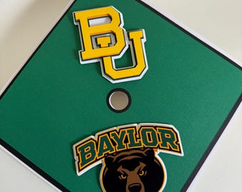 Baylor Graduation Cap Decor: Class of 2025 - 2026 Party Decoration.