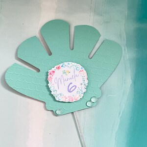 Personalized Little Mermaid Cake Topper: Mermaid Party Decorations centerpiece 2