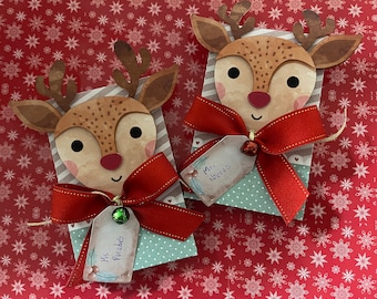 Reindeer Christmas Gift Card Holder: Teacher Thank You Gift Box