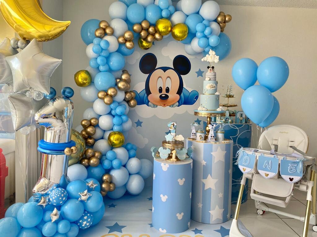 Mickey High Chair Banner 1st Birthday Bundle Mickey Baby - Etsy