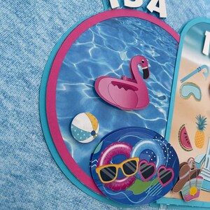 Pool Party Cake Topper, Summer Cake Topper, Beach Party Decor, Pool ...