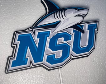 NSU Graduation Cake Topper: Class of 2025 Party Decor