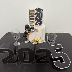 Class of 2025  3D Letters Graduation Party Decorations Table Decorations  2025 Grad Theme Party supplies